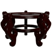 Red Lantern Fishbowl Stand - Rosewood - Size 10.5 in. Base Diameter