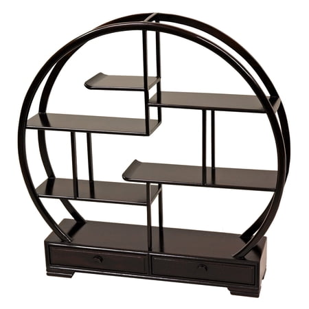 Red Lantern Rosewood Mingei Display Stand 19" - Solid Wood, Honey Finish