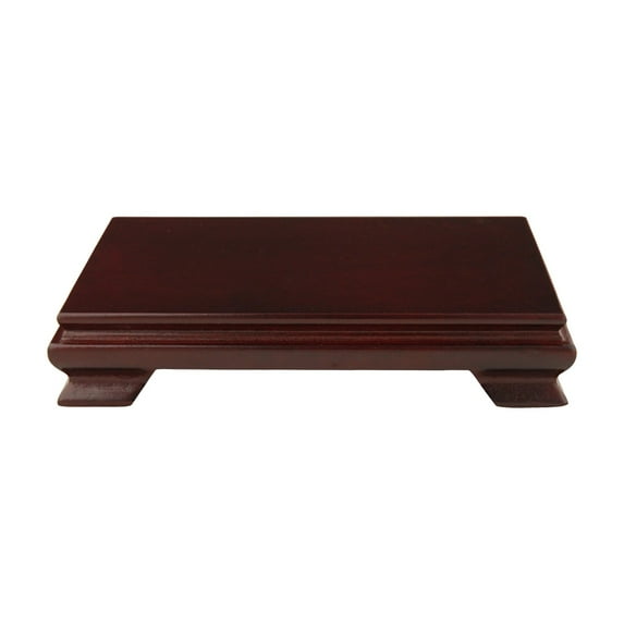 Oriental Furniture Rosewood Rectangular Stand, 7x5, rosewood color