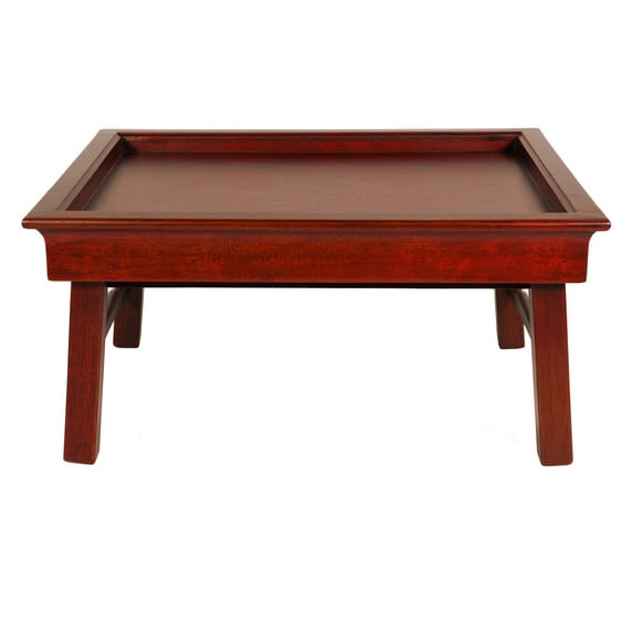 Oriental Furniture Rosewood Tea Tray