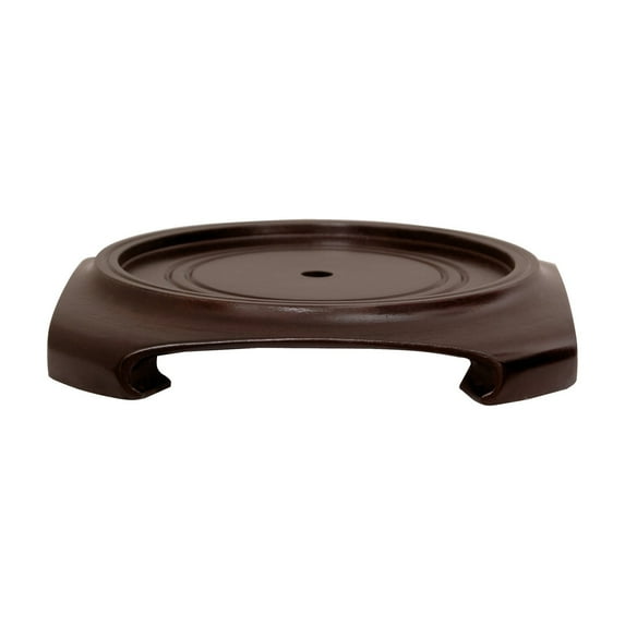 Oriental Furniture Rosewood Vase Stand, Wood, Base, rosewood color