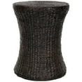 thumbnail image 1 of Oriental Furniture Rush Grass Stool, Black, 18"H, living area, 1 of 5