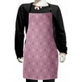 thumbnail image 1 of Oriental Kids Apron, Damask Style Geometric Swirly Flower Curly Scrolls Ethnic Effects, Boys Girls Apron Bib with Adjustable Ties for Cooking Baking Painting, Dried Rose and Baby Pink, by Ambesonne, 1 of 2