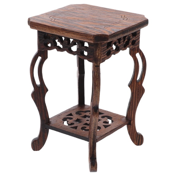 Oriental Plant Stand Flower Base Pot Display Pedestal Indoor Wood Flowerpot Holder Wooden Individual