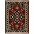 thumbnail image 1 of Oriental Power Loom Stain Resistant Area Rug with Fringe - Multi Color - 5' x 8', 1 of 1