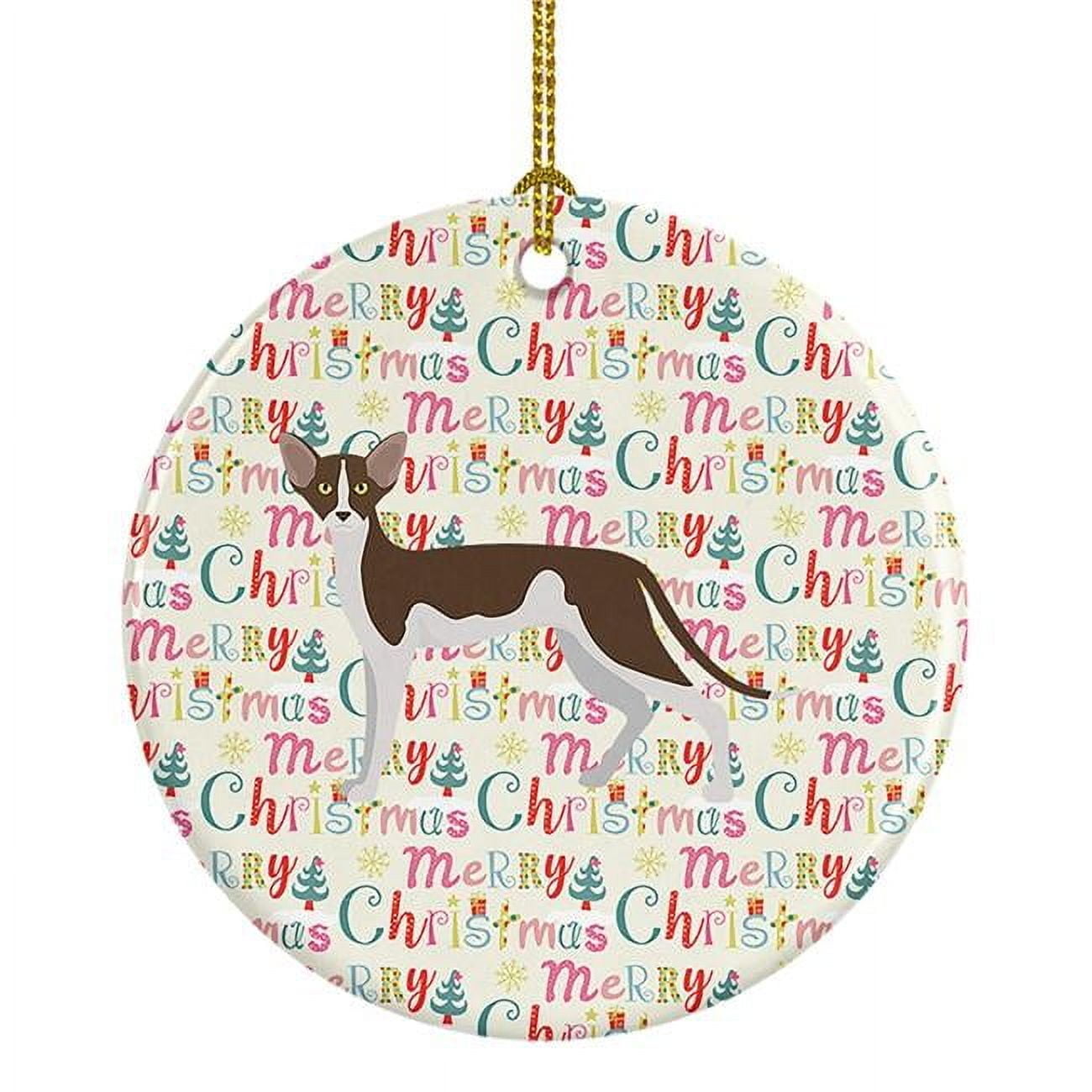 Oriental Shorthair #2 Cat Christmas Ceramic Ornament 2.8 in x 2.8 in