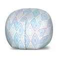 thumbnail image 1 of Oriental Storage Toy Bag Chair, Digital Drawn Ethnic Folkloric Floral Motifs in Rhombus Repeated Arrangement, Stuffed Animal Organizer Washable Bag, Large Size, Blue Lavender, by Ambesonne, 1 of 3