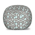 thumbnail image 1 of Oriental Storage Toy Bag Chair, Flourishing Motifs Eastern Inspired Curves and Strokes, Stuffed Animal Organizer Washable Bag, Large Size, Pale Teal Dark Taupe, by Ambesonne, 1 of 3