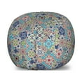 thumbnail image 1 of Oriental Storage Toy Bag Chair, Patchwork of Diagonally Aligned Mosaic Tiles in Moroccan Ornamentation Style Print, Stuffed Animal Organizer Washable Bag, Large Size, Multicolor, by Ambesonne, 1 of 3
