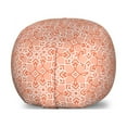 thumbnail image 1 of Oriental Storage Toy Bag Chair, Traditional Ottoman Style Pattern with Interlaced Knotty Ornaments, Stuffed Animal Organizer Washable Bag, Large Size, Burnt Sienna Peach White, by Ambesonne, 1 of 3