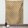 thumbnail image 1 of Oriental Tapestry, Middle Eastern Motifs with Curves and Swirls Tribal Illustration, Wall Hanging for Bedroom Living Room Dorm Decor, 40W X 60L Inches, Beige Pale Brown Pale Blue, by Ambesonne, 1 of 2