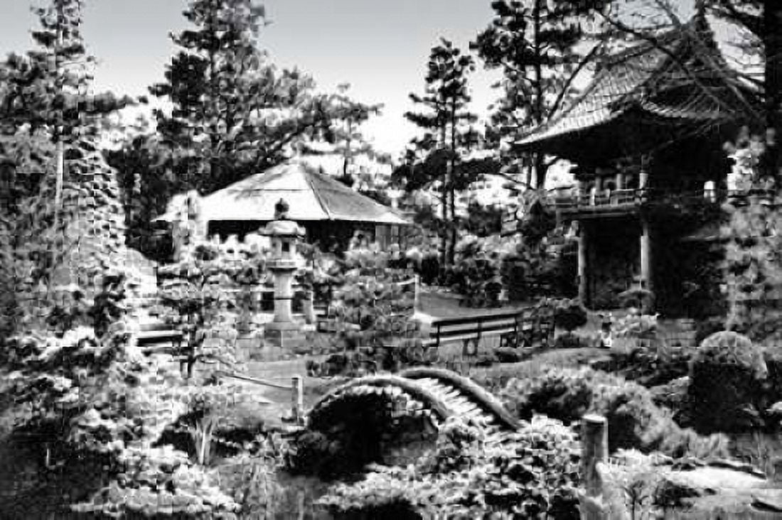 Oriental Tea Garden San Francisco CA Canvas Art - Vintage San Francisco (12 x 18)