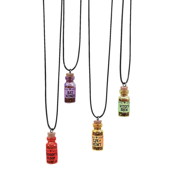 Oriental Trading Company Love Potion Necklace Multi-color Halloween Party Favors, 12 Count