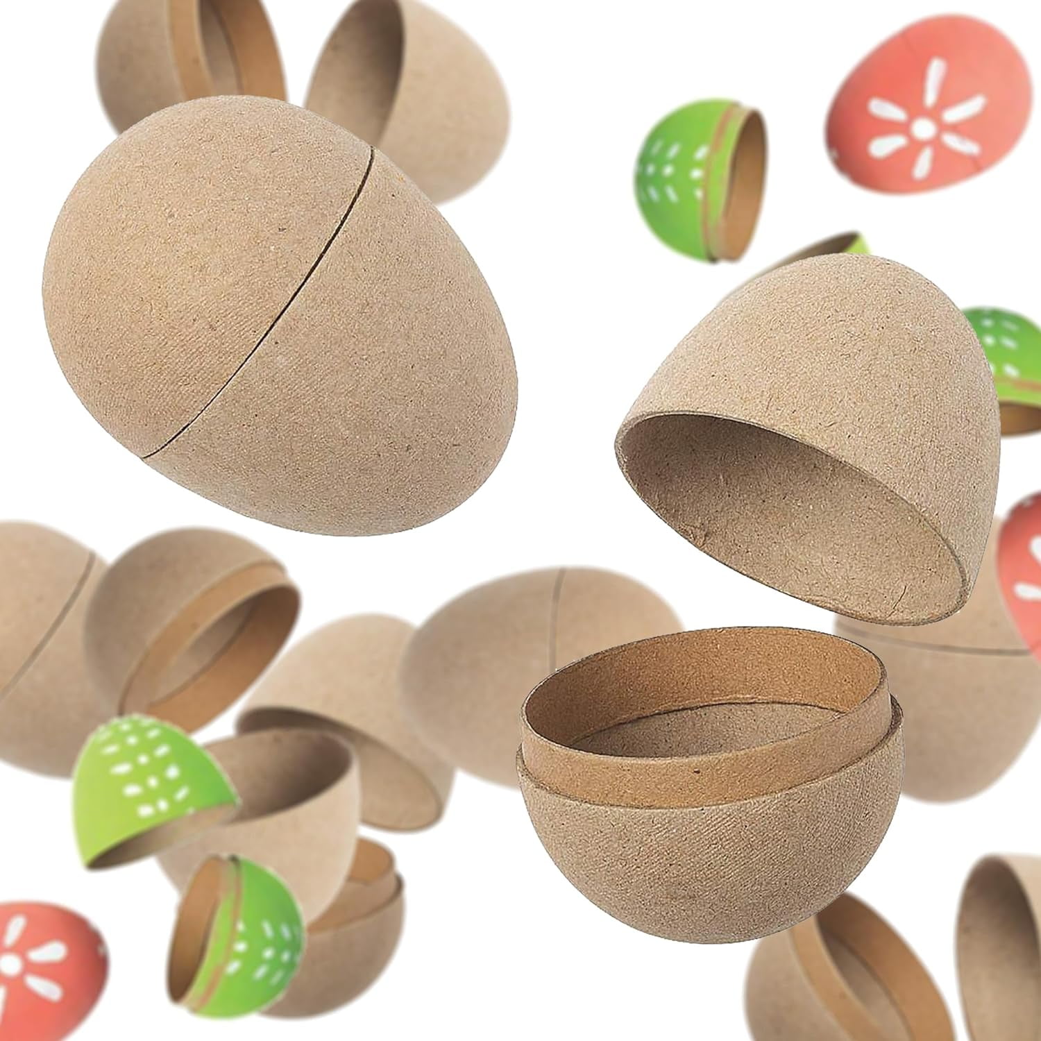 Oriental Trading DIY Easter Egg, Craft 12 Durable Easter Eggs Empty Effortlessly, Create Adorable Decorations with 3-Inch Large Easter Eggs, Unlock Your Inner Artist, Crafting Joy Unleashed