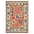 thumbnail image 1 of Oriental Weavers Lucca Wool Blend Area Rug - 2889B - 9'10" x 12'10" - in Salmon Pink/ Multi - Vintage Inspired, Wool Blend, Family, Dining, Living Room Rug, 1 of 2