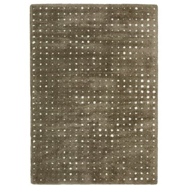 Oriental Weavers Galileo Area Rug - GAL03 - 3'10" x 5'5" - in Mink Brown/ Ivory - Modern Industrial Style, Stain Resistant, Family and Pet Friendly , Entrway, Bedroom Rug