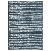 Oriental Weavers Galileo Area Rug - GAL01 - 6'7" x 9'6" - in Dark Teal/ Ivory - Modern Industrial Style, Stain Resistant, Family and Pet Friendly , Dining, Living Room Rug