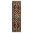 thumbnail image 1 of Oriental Weavers Aberdeen Area Rug - 4151R - 2'3" x 7'6" - in Red/ Blue - Vintage Inspired, Stain Resistant, Family and Pet Friendly , Entryway, Hallway Runner Rug, 1 of 4