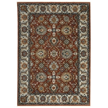 Oriental Weavers Aberdeen Area Rug - 562R1 - 7'10" x 10'10" - in Red/ Ivory - Vintage Inspired, Stain Resistant, Family and Pet Friendly , Dining, Living Room Rug
