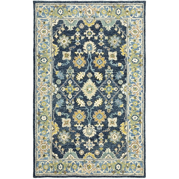 Oriental Weavers ALFRESCO Navy 5' X 8' Area Rug