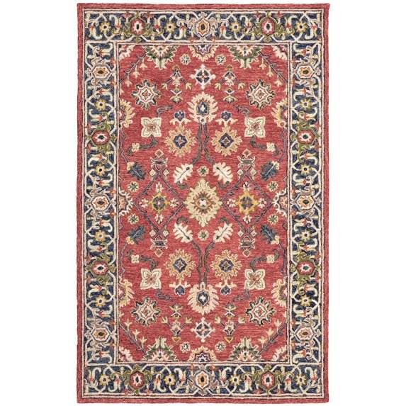 Oriental Weavers Alfresco Area Rug 28404 Traditional Red Vines Leaves 10' x 13' Rectangle