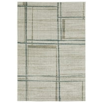 Oriental Weavers Alton Area Rug - 501Z9 - 7'10" x 10'10" - in Gray/ Teal - Modern Style, Stain Resistant, Family and Pet Friendly , Dining, Living Room Rug