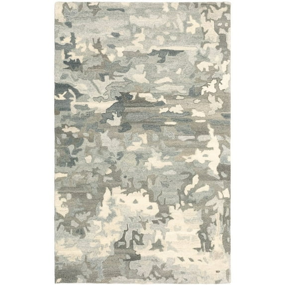 Oriental Weavers Anastasia Hand-made Wool Area Rug - 68006 - 8' x 10' - in Gray/ Charcoal - Modern Style, Hand-Made Wool Rugs, Dining, Living Room Rug