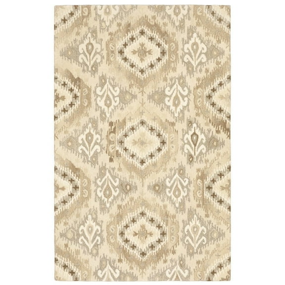 Oriental Weavers Anastasia Area Rug 68003 Sand Ikat Diamonds 10' x 13' Rectangle