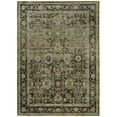 thumbnail image 1 of Oriental Weavers Andorra Area Rug 7125C Green Rings Scrolls 1' 10" x 3' 2" Rectangle, 1 of 2