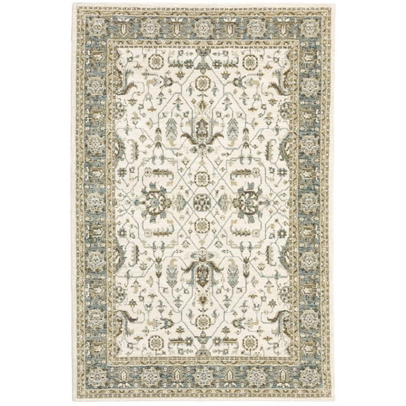 Oriental Weavers ANDORRA Ivory 2' 6 X 12' Area Rug