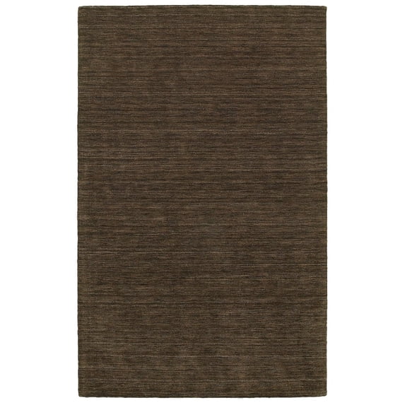 Oriental Weavers Aniston Hand-made Wool Area Rug - 27109 - 8' x 10' - in Brown - Modern Style, Hand-Made Wool Rugs, Dining, Living Room Rug