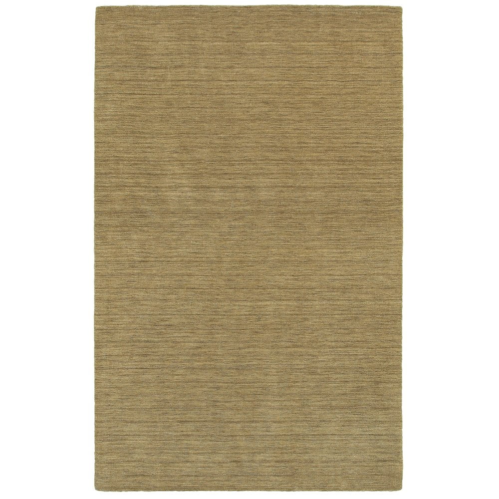 Handmade Gold Wool Rectangular Area Rug 10' x 13'