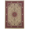 thumbnail image 1 of Oriental Weavers Ariana Area Rug - 095J3 - 7'10" x 11' - in Ivory/ Red - Vintage Inspired, Stain Resistant, Family and Pet Friendly , Dining, Living Room Rug, 1 of 4