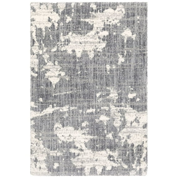 Oriental Weavers Aspen Area Rug 003H9 Shag Gray Faded Shaded 9' 10" x 12' 10" Rectangle