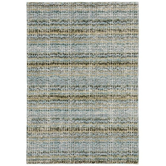 Oriental Weavers ATLAS Blue 6' 7 X 9' 6 Area Rug
