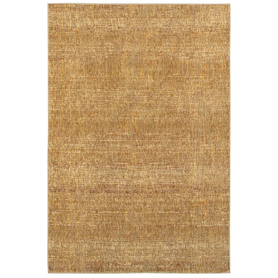 Oriental Weavers Atlas Area Rug 8033R Gold Shimmer Single-Color 7' 10" x 10' 10" Rectangle