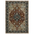 thumbnail image 1 of Oriental Weavers Aberdeen Area Rug - 1143H - 2' x 3' - in Rust/ Blue - Vintage Inspired, Stain Resistant, Family and Pet Friendly , Entryway, Bathroom Accent Rug, 1 of 4