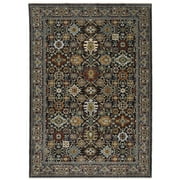 Oriental Weavers Aberdeen Area Rug - 4922D - 910" x 1210" - in Blue/ Multi - Vintage Inspired, Stain Resistant, Family and Pet Friendly , Family, Dining, Living Room Rug