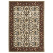 Oriental Weavers Aberdeen Area Rug - 144D1 - 2 x 3 - in Ivory/ Red - Vintage Inspired, Stain Resistant, Family and Pet Friendly , Entryway, Bathroom Accent Rug