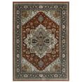 thumbnail image 1 of Oriental Weavers Aberdeen Area Rug - 1144R - 3'3" x 5' - in Red/ Blue - Vintage Inspired, Stain Resistant, Family and Pet Friendly , Entrway, Bedroom Rug, 1 of 4