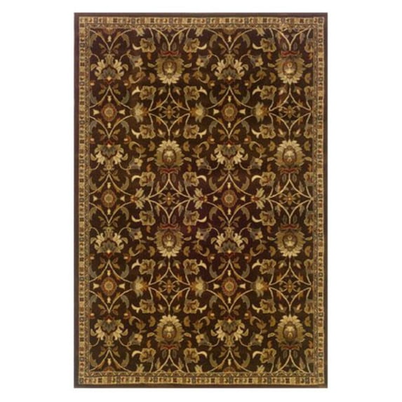 Oriental Weavers Amelia 2331K Brown/Beige Floral Rectangle Indoor Area Rug