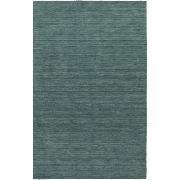 Oriental Weavers Aniston Hand-made Wool Area Rug - 27101 - 2'6" x 8' - in Solid Light Blue - Modern Style, Hand-Made Wool Rugs, Entryway, Hallway Runner Rug