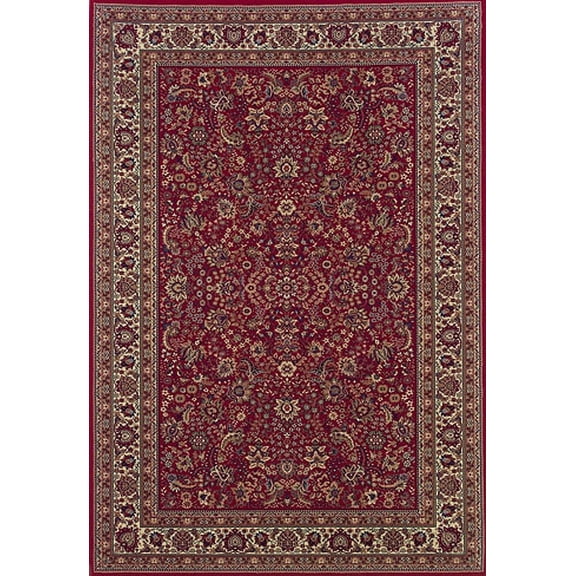 Oriental Weavers Ariana 113R3 Red/Ivory Oriental Round Indoor Area Rug