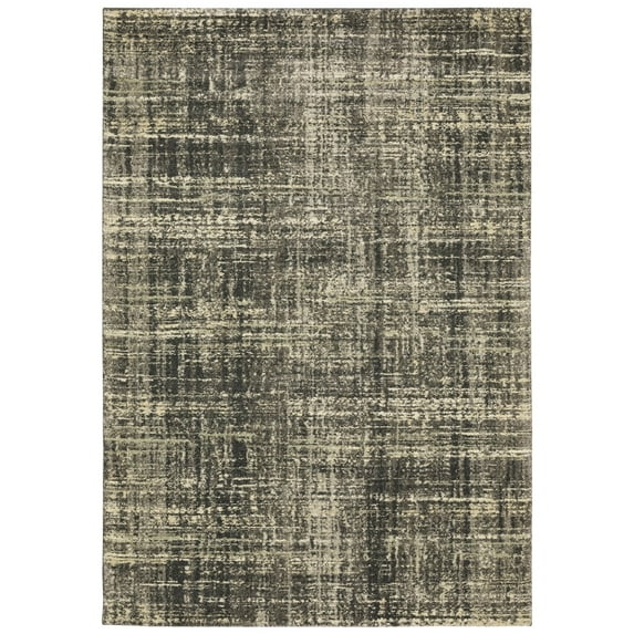 Oriental Weavers Astor 2541M Charcoal/ Beige 3'10" X 5'5" Indoor Area Rug