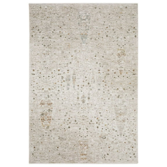 Oriental Weavers Avalon Machine Woven Area Rug - AVA01 - 2'7" x 7'7" - in Ivory/ Beige - Traditional Style Hallway, Entryway, Kitchen, Bathroom Rug