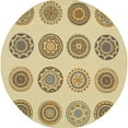 thumbnail image 1 of Oriental Weavers Bali Round Area Rug Ivory 7'10" Round, 1 of 3