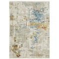 thumbnail image 1 of Oriental Weavers Bauer Area Rug - 1340W - 7'10" x 10'10" - in Beige/ Multi - Modern Style, Recycled PET Fibers, Stain Resistant, Dining, Living Room Rug, 1 of 5