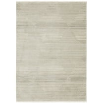 Oriental Weavers Bauer Area Rug - 4150E - 6'7" x 9'6" - in Beige/ Ivory - Modern Style, Recycled PET Fibers, Stain Resistant, Dining, Living Room Rug