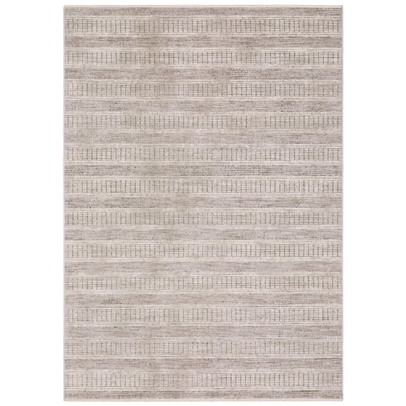 Oriental Weavers Branigan BRG03 - Machine Woven Indoor Area Rug - 2'6" x 7'6" - in Ivory / Brown - Modern Style Hallway, Entryway, Kitchen, Bathroom Rug
