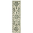 thumbnail image 1 of Oriental Weavers Branson Area Rug - BR04B - 1'10" x 7'3" - in Ivory/ Blue - Vintage Inspired, Stain Resistant, Family and Pet Friendly , Entryway, Hallway Runner Rug, 1 of 2